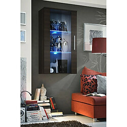 Paris Prix Vitrine LED Murale Design Neo 110cm Wengé