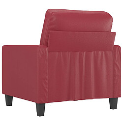 Acheter vidaXL Fauteuil Rouge bordeaux 60 cm Similicuir