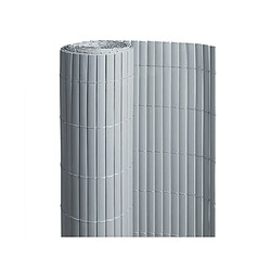 JARDIéco Canisse PVC double face Gris 6 m - 2 rouleaux de 3 x 1,80 m - Jardideco