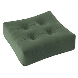 Inside 75 Pouf futon standard MORE POUF coloris vert olive