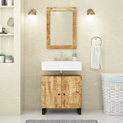 Maison Chic Armoires + meuble-lavabo| Ensemble de 2 meubles salle de bain bois de manguier massif -GKD49315