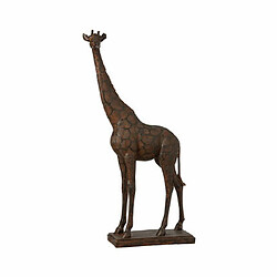 Mes Objet décor girafe 43x19x81,5 cm en polyrésine marron