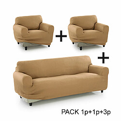 Housse de canapé Sofakover Pocket Trio Romeo 3 Unités - Or