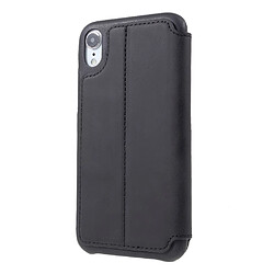 Etui en PU style rétro noir pour votre Apple iPhone XR