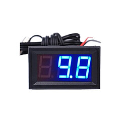 Wewoo Thermomètre 50 ~ 110C LED Compteur de température Détecteur Capteur Sonde 12V Moniteur numérique Testeur (Bleu)