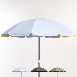 Beachline Parasol Mer Plage 220 Cm en Coton Épais Coupe-Vent Ed Limitée Rome, Couleur: Blanc 