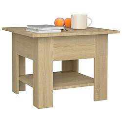 Acheter vidaXL Table basse chêne sonoma 55x55x42 cm bois d'ingénierie