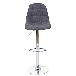 Avis Mendler Tabouret de bar HWC-A67, tabouret de bar comptoir ~ tissu/textile gris, pied chromé