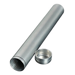 2pcs Classique Aluminium Voyage Tube de Cigare Humitideur Porte-Cigares Étui à Cigare