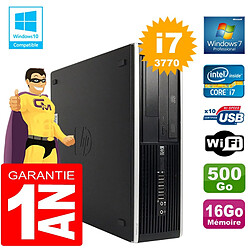 PC HP Compaq 8300 SFF Core I7-3770 Ram 16Go Disque 500 Go Graveur DVD Wifi W7 · Occasion 