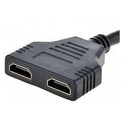 Universal Adaptateur HDMI vers double HDMI noir