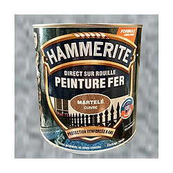 Peinture Fer Hammerite Direct sur Rouille Gris Argent Martelé