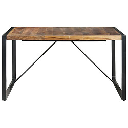 vidaXL Table à manger 140x140x75 cm bois massif