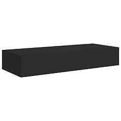 Avis vidaXL Étagères à tiroirs murales 2 pcs Noir 60x23,5x10 cm MDF