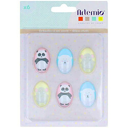 Artemio 6 cabochons en verre - Adorable 