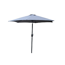 Concept Usine Parasol droit rond diamètre 2,5 m gris COME