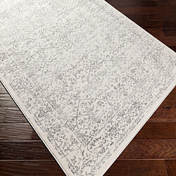 Surya MARGAUX - Tapis vintage, Blanc et Gris - 200x274cm pas cher