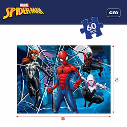 Spiderman Puzzle Enfant Spider-Man Double face 60 Pièces 70 x 1,5 x 50 cm (6 Unités) pas cher