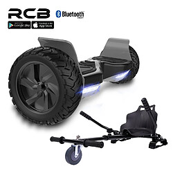 Rcb Hoverboard Tout Terrain 8.5"" avec Hoverkart Adjustable, hoverboard Hummer SUV, Bluetooth et APP, 700W