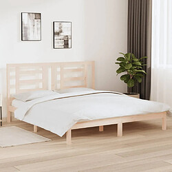 vidaXL Cadre de lit sans matelas 180x200 cm bois massif 