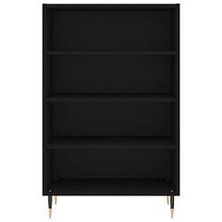 Avis vidaXL Buffet haut noir 57x35x90 cm bois d'ingénierie