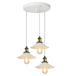 STOEX Vintage 3 Lampes Suspension Luminaire Industrielle Design Edison Rétro Lus