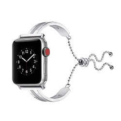 Wewoo Pour Apple Watch 3/2/1 42mm Bracelet de en acier inoxydable avec argent universel