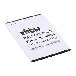 vhbw Li-Ion Batterie 3000mAh (3.85V) pour téléphone portable, smartphone Samsung Galaxy J7, J7 Duos. Remplace: EB-BJ700BBC. 