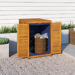 vidaXL Boîte de rangement de jardin 70x87x104 cm bois massif d'acacia 