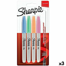 Ensemble de Marqueurs Sharpie 4 Pièces Multicouleur (3 Unités) 