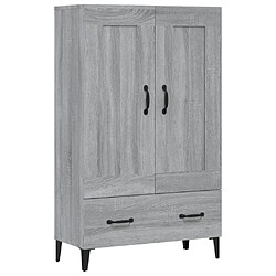 vidaXL Buffet Sonoma gris 70x31x115 cm Bois d'ingénierie