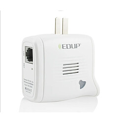 Amplificateur de signal WiFi 2,4 GHz EDUP EP-2913 AP / répéteur sans fil 300 Mbps - Blanc