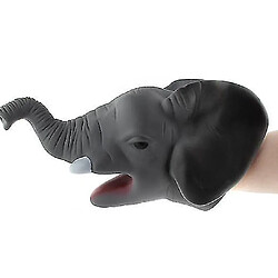 Universal Figures d'animaux sauvages réalistes gants gants gants en caoutchouc d'éléphant de tête de tête 