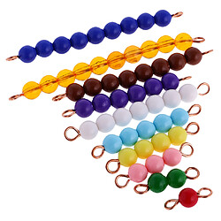 20pcs Montessori Perles Matériel Mathématiques Jouet Pédagogique pour Enfant Bébé