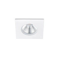 Lumière Downlight Encastrable Carré Moderne Blanc Mat 3000K IP65