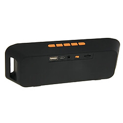 Wewoo Enceinte Bluetooth d'intérieur Orange pour iPhone, Galaxy, Sony, Lenovo, HTC, Huawei, Google, LG, Xiaomi, autres Smartphones Haut-parleur stéréo sans fil portatif de musique de Bluetooth, téléphone mains libres de réponse de et ampère Radio FM & Carte TF, pas cher