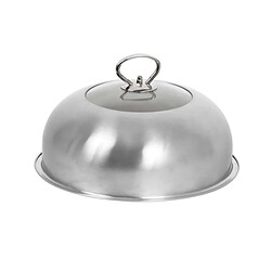 Cloche de cuisson plancha vitrée inox - Le Marquier