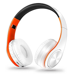 Wewoo Casque sans fil Sport pliant Stéréo Musique Bluetooth Téléphones Écouteurs Soutien Carte TF (Orange)