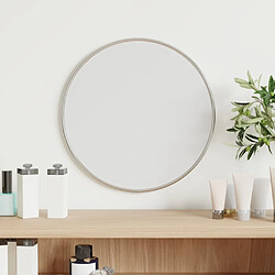 Maison Chic Miroir mural | Miroir Décoration pour Maison Salle de Bain Argenté 30 cm Rond -GKD68132