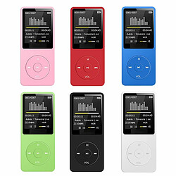 Acheter Bluetooth Mp3 Music Player Lossless Portable Fm Radio Externe Ultra-Mince Étudiant Mp3 Enregistreur Rouge