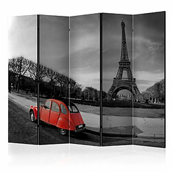 Paris Prix Paravent 5 Volets Eiffel Tower & Red Car 172x225cm