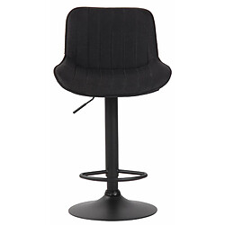 Avis Non Lot de 2 tabourets de bar Lentini tissu noir