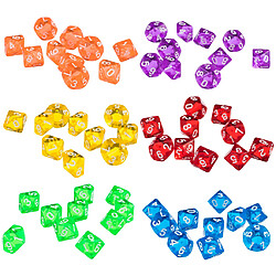 Dés multicolores Dice Dix Ten Dice Sided