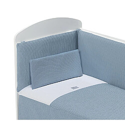 Interbaby Parure de lit 3 Pcs. Nid d'abeille Mod. Astrid Pétrole