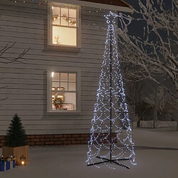 vidaXL Arbre de Noël cône 500 LED Blanc froid 100x300 cm 