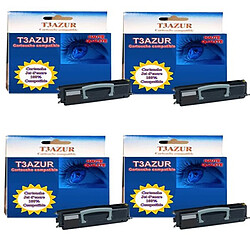 T3Azur 4 Toners générique pour Lexmark X340 / 342N / X340H11G - Compatible - 2 500 pages