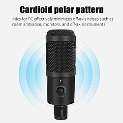 Universal Microphone USB Microphone à condensateur professionnel pour PC Ordinateurs Portables Studios Chanter Jeux Streaming pas cher