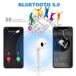 GUPBOO Casque Bluetooth stéréo sans fil I7s TWS Sports pour casque Bluetooth sans fil Fitness avec station de charge pour tous les téléphones pas cher