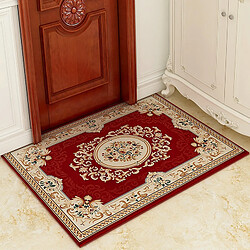 LUUCOZK Tapis de porte avant antidérapant pour entrée intérieure -17-rouge-120x180cm 