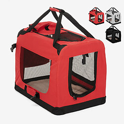 BELLA PET Sac de transport pliable pour petits chiens et chats 58x40x44,5cm Oliver M | Rouge